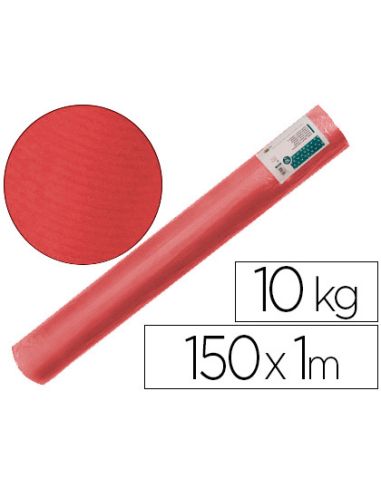 Papel Kraft Verjurado Liderpapel Rojo Ancho 1 Mt Lomgitud 150 Mt Gramaje 65 Gr Peso 10 Kg