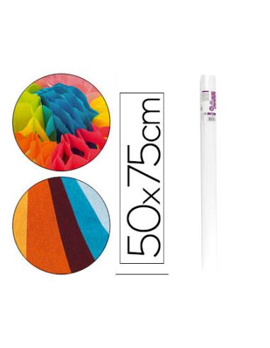 Papel Seda Liderpapel Blanco 17G/M2 Rollo De 24 Hojas 50X75Cm