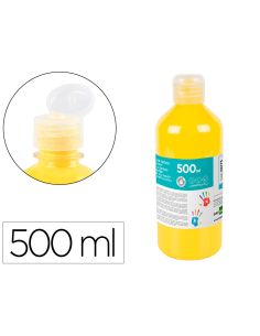 Pintura Dedos Liderpapel Botella De 500 Ml Amarillo