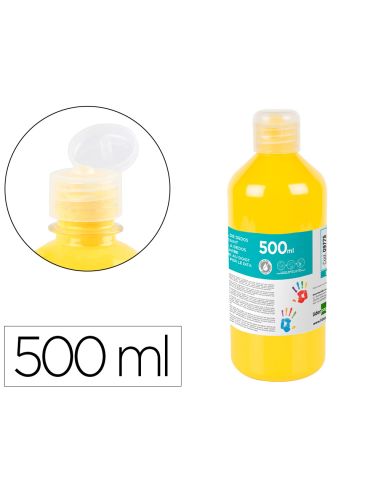 Pintura Dedos Liderpapel Botella De 500 Ml Amarillo