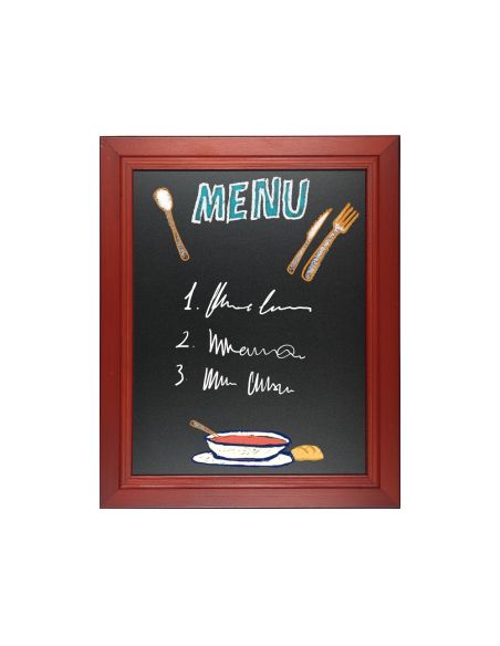 Pizarra Negra Liderpapel Mural De Madera Con Superficie Para Rotuladores Tipo Tiza 60X80Cm