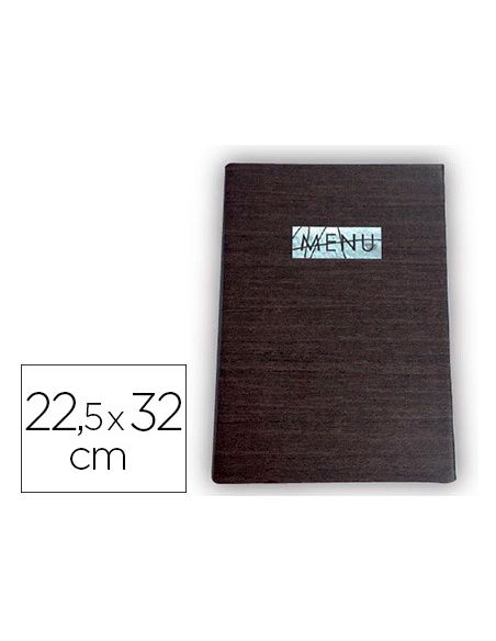 Porta Menus Liderpapel Pu Con Sujeccion En Esquinas Para 2 Hojas 22,5 X 32 Cm
