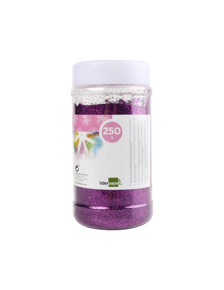Purpurina Liderpapel Fantasia Color Violeta Metalizado Bote De 250 Gr
