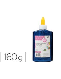 Purpurina Pegamento Liderpapel Fantasia Azul Metalizado Bote De 160 Gr