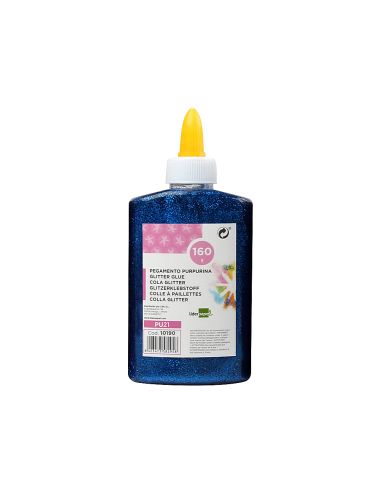 Purpurina Pegamento Liderpapel Fantasia Azul Metalizado Bote De 160 Gr