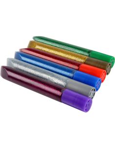 Purpurina Pegamento Liderpapel Fantasia Colores Metalicos Blister De 6 Unidades De 10 Gr 2