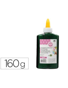 Purpurina Pegamento Liderpapel Fantasia Verde Metalizado Bote De 160 Gr