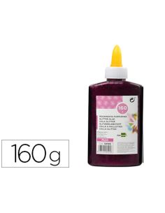 Purpurina Pegamento Liderpapel Fantasia Violeta Metalizado Bote De 160 Gr