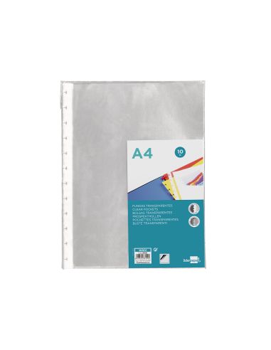 Recambio Funda Liderpapel Intercambiables Din A4 Bolsa De 10 Unidades
