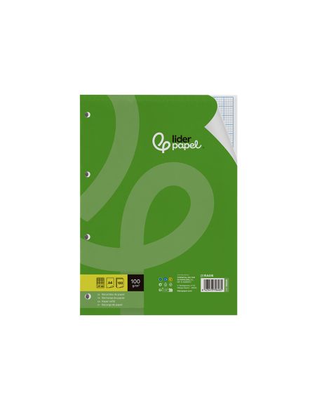 Recambio Liderpapel A4 100 Hojas 100Gr Rayado Nº 46 4 Taladros