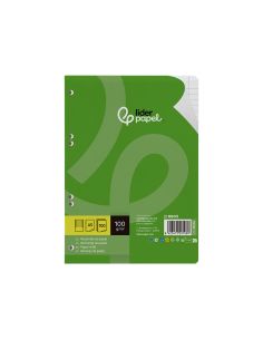 Recambio Liderpapel A5 100 H 100Gr Horizontal Doble Margen 6 Taladros 2