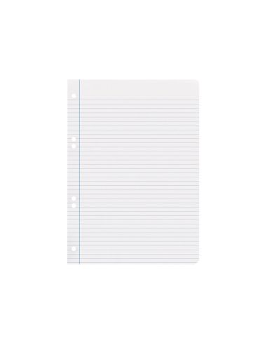 Recambio Liderpapel Cuarto 100 Hojas 60Gr Horizontal Con Margen 6 Taladros