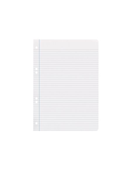 Recambio Liderpapel Cuarto 100 Hojas 60Gr Horizontal Con Margen 6 Taladros