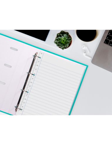 Recambio Liderpapel Folio 100 Hojas 60Gr Pauta 5ª 2.5Mm Con Margen 16 Taladros