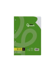 Recambio Liderpapel A4 80 Hojas 75Gr Cuadro 4 Mm Con Margen 4 Taladros 2