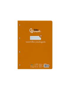 Recambio Liderpapel A4 Pautaguia 100 Hojas 75Gr Cuadriculado Pautado 2,5Mm Con Margen 4 Taladros 2