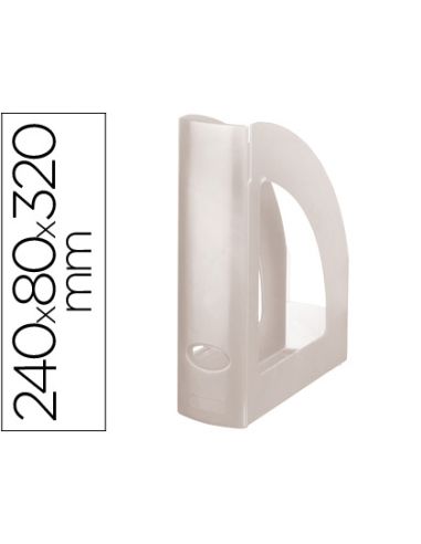 Revistero Plastico Q-Connect Transparente