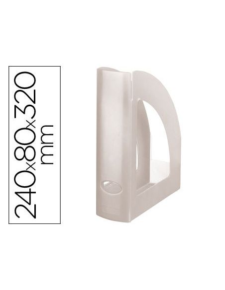 Revistero Plastico Q-Connect Transparente