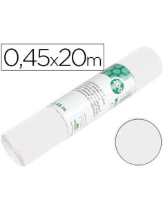 Rollo Adhesivo Liderpapel Unicolor Blanco Brillo Rollo De 0,45 X 20 Mt