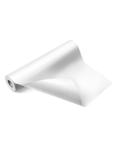 Rollo Adhesivo Liderpapel Unicolor Blanco Brillo Rollo De 0,45 X 20 Mt