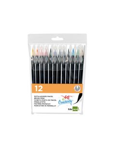 Rotulador Liderpapel Punta Pincel Extra Suave Bolsa De 12 Unidades Colores Surtidos 2