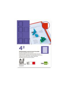 Separador Liderpapel Plastico Alfabetico A-Z Cuarto 2