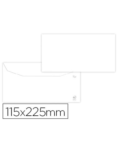 Sobre Liderpapel Blanco 115X225 Mm Solapa Engomada Papel Offset 80 Gr Caja De 500 Unidades