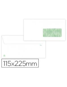 Sobre Liderpapel Blanco 115X225 Mm Ventana Derecha Solapa Tira Silicona Reciclado 90 Gr Caja De 500 Unidades