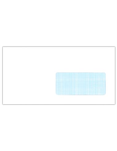 Sobre Liderpapel Blanco 115X225 Mm Ventana Derecha Trapezodial Engomada Papel Offset 80Gr Caja De 500 Unidades