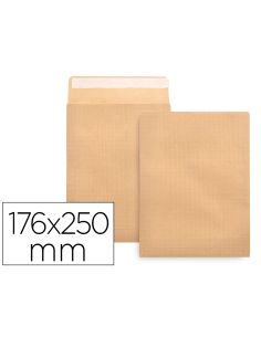 Sobre Liderpapel Bolsa N.14 Kraft B5 176X250 Mm Tira De Silicona Caja De 500 Unidades