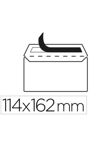 Sobre Liderpapel N 19 Blanco C6 114X162 Mm Tira De Silicona Paquete De 25 Unidades