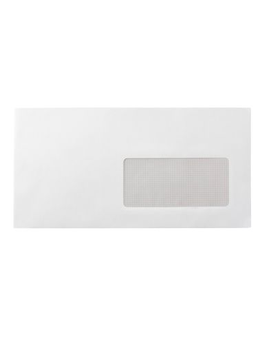 Sobre Liderpapel N 3 Blanco Din Americano Ventana Derecha 110X220 Mm Tira De Silicona Paquete De 25 Unidades