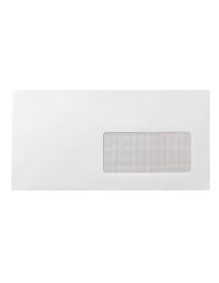 Sobre Liderpapel N 3 Blanco Din Americano Ventana Derecha 110X220 Mm Tira De Silicona Paquete De 25 Unidades