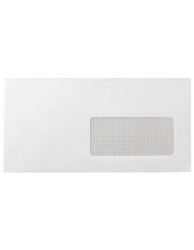 Sobre Liderpapel N 4 Blanco Americano Ventana Derecha 115X225 Mm Tira De Silicona Paquete De 25 Unidades
