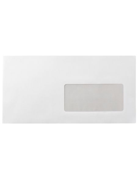 Sobre Liderpapel N 4 Blanco Americano Ventana Derecha 115X225 Mm Tira De Silicona Paquete De 25 Unidades