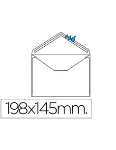 Sobre Liderpapel N.10 Blanco Oficio Prolongado 145X200Mm Engomado Solapa De Pico Caja De 500 Unidades