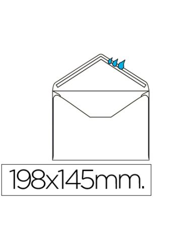 Sobre Liderpapel N.10 Blanco Oficio Prolongado 145X200Mm Engomado Solapa De Pico Caja De 500 Unidades