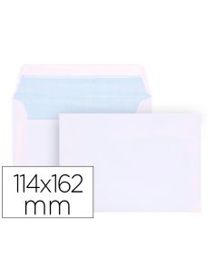 Sobre Liderpapel N.19 Blanco C6 114X162 Mm Tira De Siliconacaja De 500 Unidades