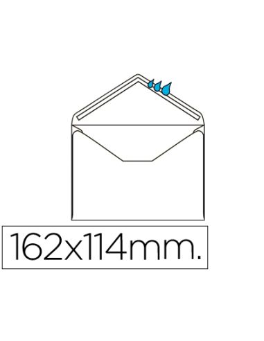 Sobre Liderpapel N.21 Blanco C6 114X162 Mm Engomado Solapa De Pico Caja De 500 Unidades