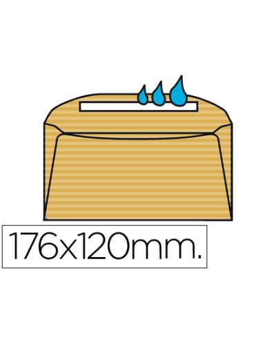 Sobre Liderpapel N.8 Crema Comercial Normalizado 120X176Mm Engomado Caja De 500 Unidades