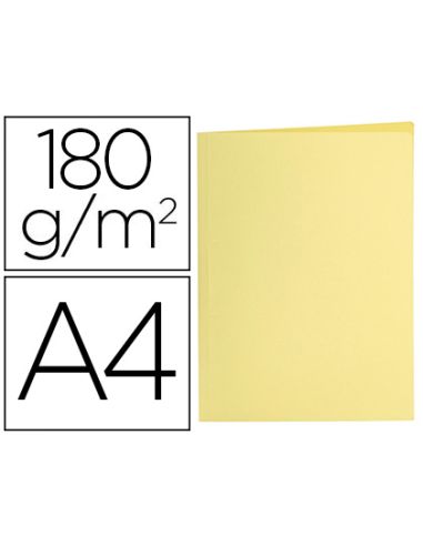 Subcarpeta Liderpapel A4 Amarillo Pastel 180G/M2