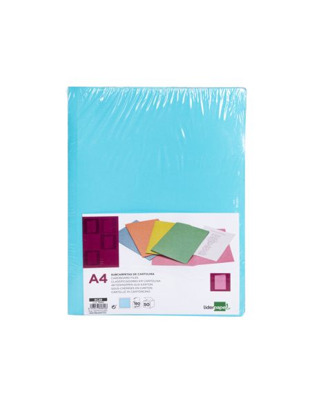 Subcarpeta Liderpapel A4 Azul Pastel 180G/M2