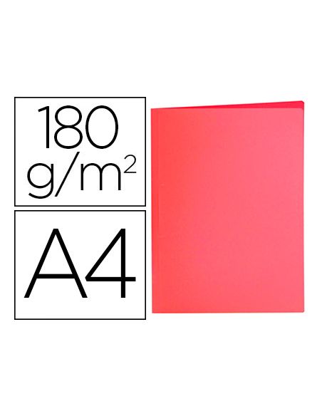 Subcarpeta Liderpapel A4 Rojo Pastel 180G/M2