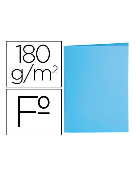Subcarpeta Liderpapel Folio Azul Pastel 180G/M2