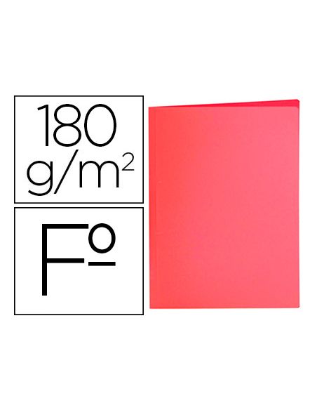 Subcarpeta Liderpapel Folio Rojo Pastel 180G/M2