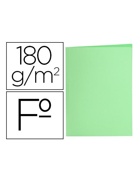 Subcarpeta Liderpapel Folio Verde Pastel 180G/M2