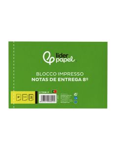 Talonario Liderpapel Entregas Octavo Apaisado 228 Duplicado -Texto En Portugues 2
