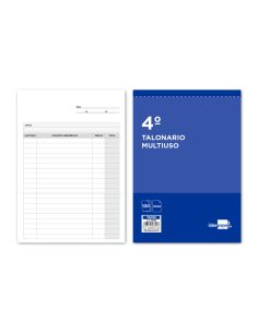 Talonario Liderpapel Multiusos Cuarto Original T199