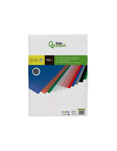 Tapa Encuadernacion Liderpapel Polipropileno A3 0.5 Mm Transparente Paquete De 100 Unidades