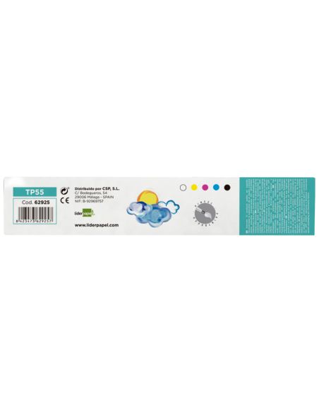 Tempera Liderpapel Escolar 40 Ml Caja 5 Colores Surtidos + Pincel